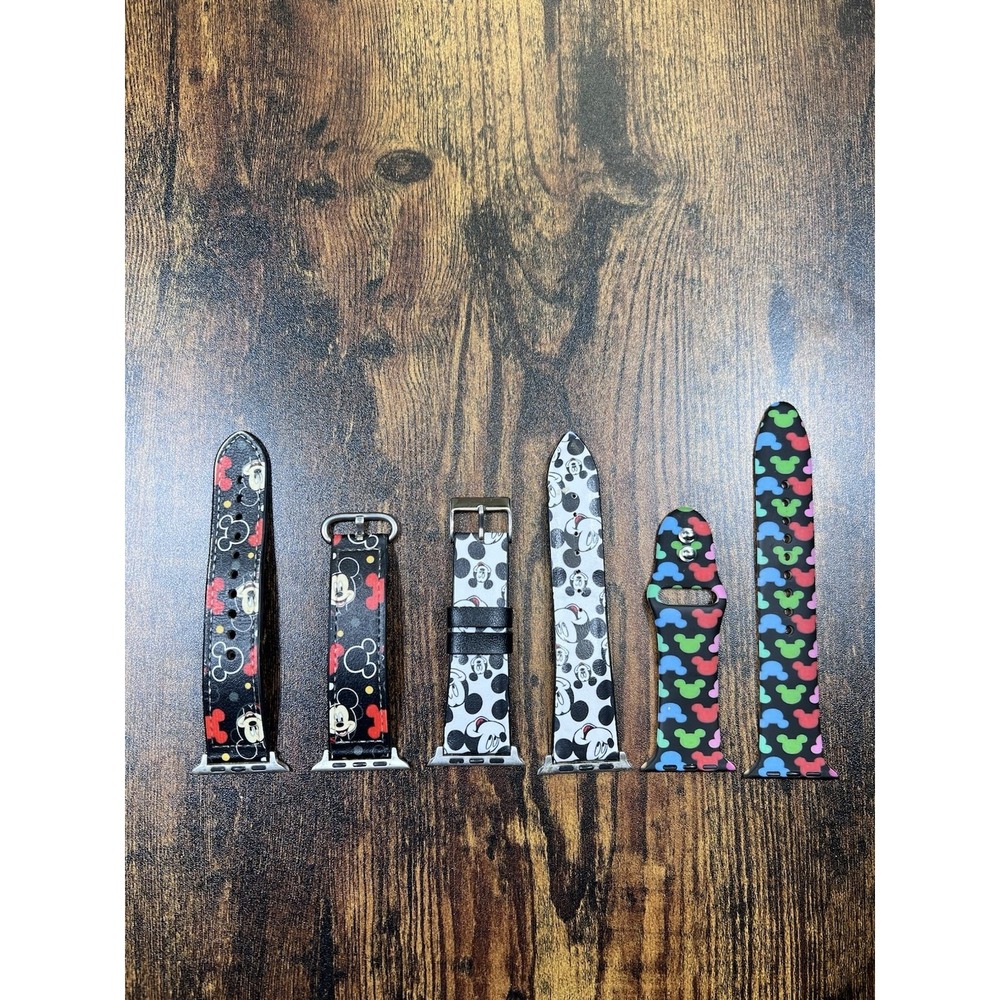 Lot Of 3 Mickey Mouse Apple Watch Bands